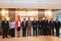 Armenian Economy Minister visits China, meets with CITIC Construction executive  