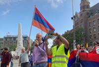 مظاهرة في هولندا ضد سياسة التطهير العرقي الأذري ودعماً لآرتساخ-ناغورنو كاراباغ 