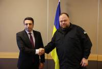 Armenian Speaker of Parliament holds meeting with Ukrainian counterpart 