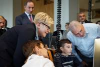 La Première ministre lituanienne a visité le centre TUMO pour les technologies créatives à 
Erevan

 