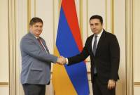 رئيس البرلمان يستقبل وفد رئيس مجموعة الصداقة الإستونية الأرمنية ويؤكد التزام أرمينيا بمشروع 
تقاطع السلام 
