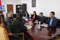 Омбудсмен Армении приняла спецдокладчика ООН по вопросам установления 
истины, отправления правосудия и возмещения ущерба