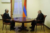 Никол Пашинян провел прощальную встречу с послом Японии в Армении Фукусимой 
Масанори