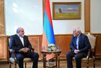 Le Président de la République Vahagn Khatchatourian a reçu Nasim Nicholas Taleb

