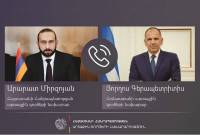 وزيرا خارجية أرمينيا واليونان يؤكدان أهمية البيان المشترك بين أرمينيا وأذربيجان