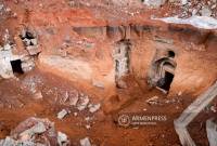 Высеченная в скале гробница раннехристианского периода в Касахском ущелье в 
ближайшем будущем будет детально изучена 