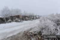 В Сюникской области, Дилижане и Иджеване идет снег, автодорога Степанцминда-
Ларс открыта