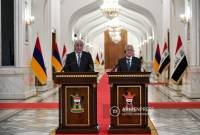 Khaçaturyan, Güney Kafkasya'da barışın tesis edilmesi yönünde Ermenistan'ın adımlarını 
Irak Cumhurbaşkanı'na sundu