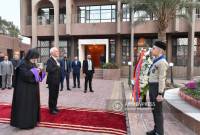 الرئيس فاهاكن خاتشاتوريان يزور مطرانية الأرمن ببغداد ضمن زيارته الرسمية إلى العراق