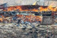 Բյուրական գյուղում տնակ և 1000 քմ խոտածածկույթ է այրվել