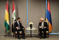 Президент Армении и вице-премьер Курдистана обсудили вопросы углубления 
сотрудничества