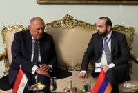亚美尼亚和埃及外长讨论地区安全问题