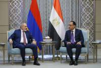 Le Premier ministre Pashinyan a rencontré le Premier ministre égyptien, Moustafa 
Madbouli