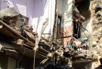 ریزش ساختمان مسکونی بر اثر انفجار مواد محترقه در ایران منجر به فوت یک نفر شد 