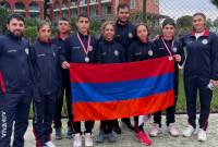 الزوجي من منتخب تنس أرمينيا للناشئين يحصل على الفضية في بطولة أوروبا للتنمية تحت 14 
سنة التي أقيمت بأنطاليا تركيا