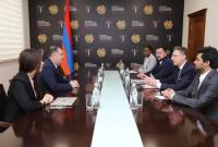 Замминистра юстиции Армении принял делегацию Международной академии 
Нюрнбергских принципов