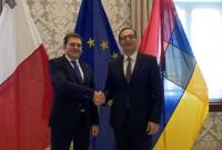 Premières consultations politiques entre les ministères des Affaires étrangères de 
l'Arménie et de Malte
