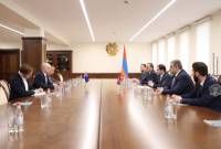 Upon Ambassador's request, Suren Papikyan provides overview of Armenian Armed Forces 
reforms