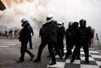 Փարիզում 57 ոստիկան է տուժել մայիսմեկյան ցույցի ընթացքում