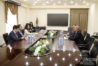 Le Maire d'Erevan a reçu des Représentants de la Banque mondiale