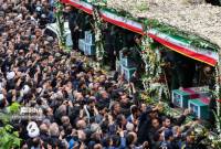 В Тебризе проходит церемония прощания с президентом Раиси и членами 
делегации, погибшими при крушении вертолета
