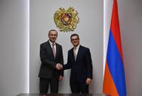 أمين مجلس الأمن الأرميني يستقبل الوفد برئاسة نائب رئيس وكالة المخابرات المركزية الأمريكية 
ديفيد كوهين