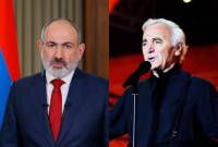Message du Premier ministre à l'occasion du 100e anniversaire du Héros national 
d'Arménie, Charles Aznavour