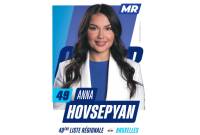 لقد حان الوقت لكي نجعل أصواتنا مسموعة أكثر-المرشحة الأرمنية آنا هوفسيبيان 22 عام في 
انتخابات مقاطعة بروكسل-