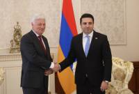 Alen Simonyan, Lüksemburg Büyük Dükalığı Temsilciler Meclisi Başkanı Claude Wiseler'i 
kabul etti