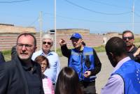 Visite à Yeraskh d'une délégation luxembourgeoise et de la mission d'observation de l'UE 
en Arménie