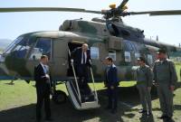 L'hélicoptère du Premier ministre atterrit à Vanadzor en raison de conditions 
météorologiques défavorables

