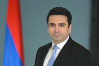 Alen Simonyan başkanlığındaki heyet resmi bir ziyaret için Slovenya'ya gitti
