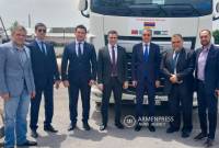 "Barış Kavşağı" projesi kapsamında ilk yük taşıyan aracı Çin'den Ermenistan'a ulaştı