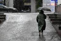 В ближайшие дни в Армении ожидаются сильные дожди и град