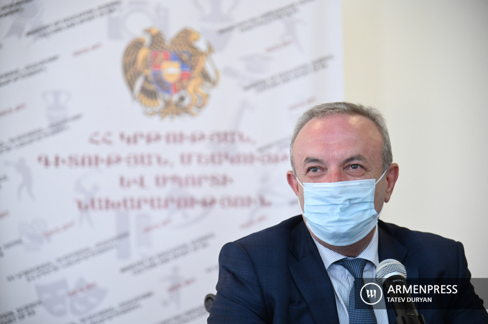 Year-end press conference of Vahram Dumanyan, Minister of Education, Science, Culture and Sport