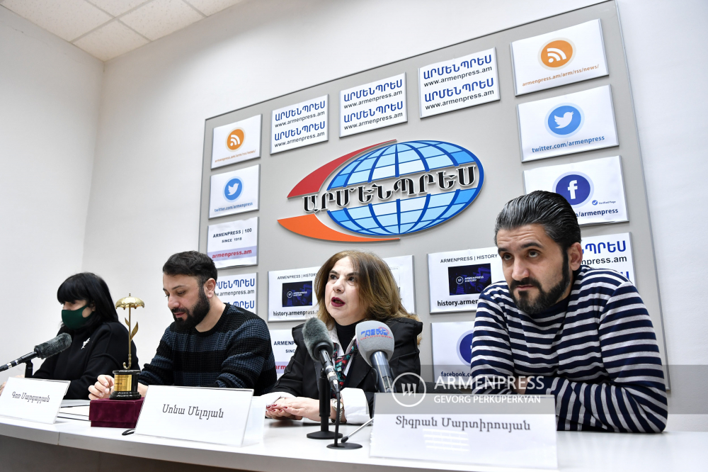 Press conference on results of 4th youth theatrical forum of CIS, Baltic countries and Georgia