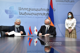Armenian Ministry of Health, Embassy of Japan sign agreement