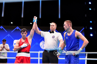EUBC Men’s Elite European Boxing Championships: Bachkov 
wins over Joseph Tyers 5:0 in light welterweight preliminaries



