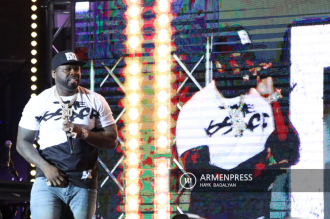 Концерт всемирно известного  американского рэпера 50 
Cent в Ереване