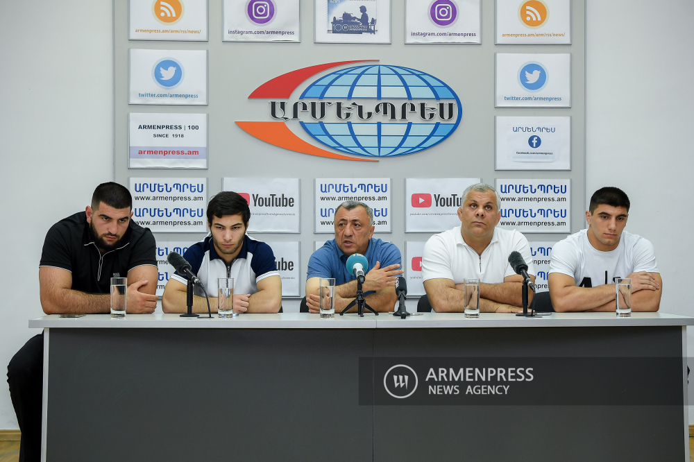 Press conference summing up results of 2022 European Juniors Wrestling Championships