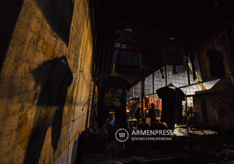 Overnight search and rescue operations at Surmalu market in 
Yerevan 