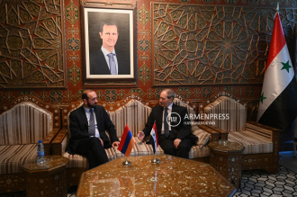 FM Fayssal Mikdad thanks Armenia for noble stance of solidarity with Syrian people at 
difficult circumstances