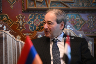 FM Fayssal Mikdad thanks Armenia for noble stance of solidarity with Syrian people at 
difficult circumstances