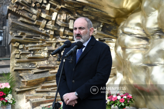 Monument commemorating victims of 2008 post-election unrest inaugurated in downtown 
Yerevan 