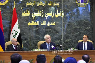 Encuentro del presidente con estudiantes de la Universidad 
de Bagdad