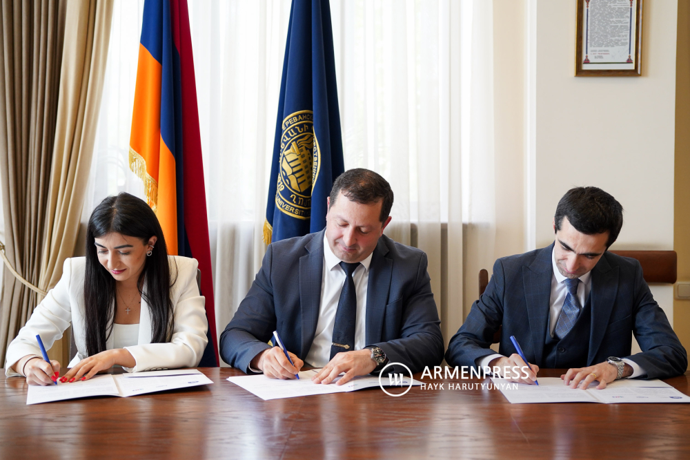 تم توقيع مذكرة تفاهم بين جامعة يريفان الحكومية وشركة AWE Consulting ممثلة بشركة Kotler Impact في دول رابطة الدول المستقلة