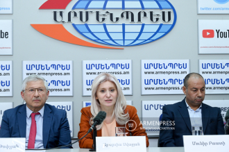 Press conference with the Deputy Minister of the Ministry of Education, Science, Culture and 
Sports of the Republic of Armenia, Araksia Svajyan,  Director of the National Center for Quality 
Assurance in Vocational Education Ruben Topchyan and the Head of the European Training 
Foundation Forum, Mounir Baati
