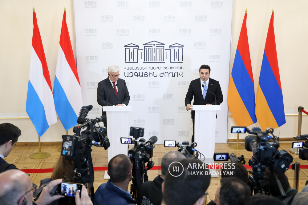 Lüksemburg Temsilciler Meclisi ve Ermenistan Parlamentosu Başkanı’nın basın toplantısı