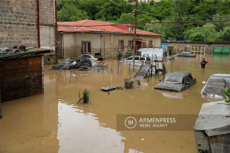 Consecuencias de inundaciones del río Debed en Lori