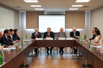 Press conference of ''EFES'' insurance company